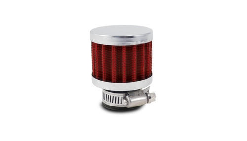 Vibrant 2186 - Crankcase Breather Filter w/ Chrome Cap 1.25in 32mm Inlet ID