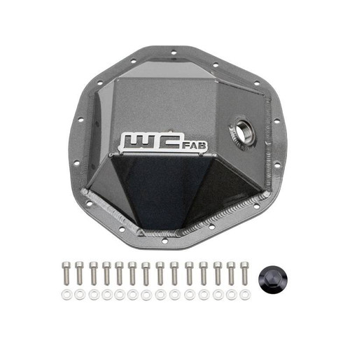 Wehrli WCF100114-GRY - 20-24 GM Duramax - 19-23 Ram HD Rear Differential Cover - Grey