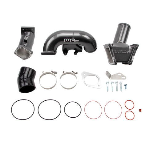 Wehrli WCF100164-GB - 2007.5-2010 LMM Duramax High Flow 3in Y-Bridge Kit- Gloss Black