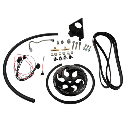 Wehrli WCF100231 - 01-04 Chevrolet 6.6L LB7 Duramax Twin CP3 Kit w/Black Anodized Pulley