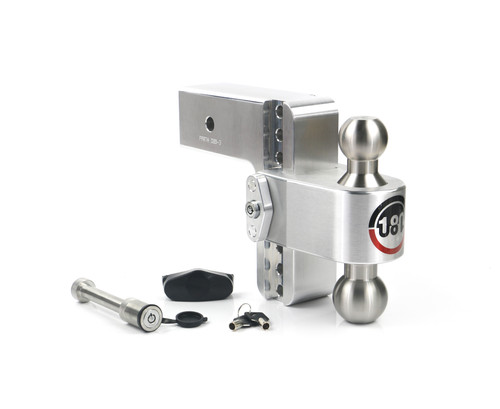 Weigh Safe LTB6-3-KA - 180 Hitch 6in Drop Hitch & 3in Shank (10K/21K GTWR) w/WS05 - Aluminum