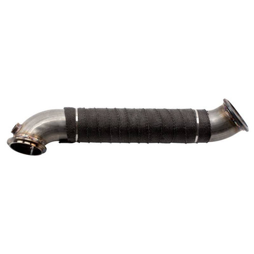 Wehrli WCF100704 - 11-15 Chevrolet 6.6L LML Duramax 3in Stainless Down Pipe (V-Band Style)