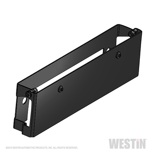 Westin 46-20065 - Winch Mount License Plate Re-locator - Black