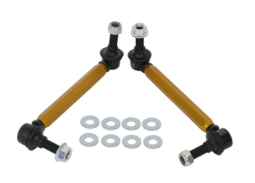 Whiteline KLC180-215 - 11+ Ford Ranger PX 2WD/4WD Rear Swaybar link kit-Adjustable Extra Heavy Duty Ball Link