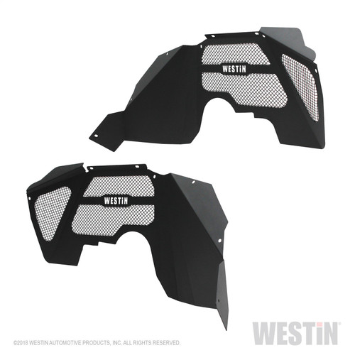 Westin 62-11005 - 07-18 Jeep Wrangler JK Inner Fenders - Front - Textured Black