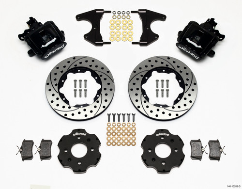 Wilwood 140-10208-D - Combination Parking Brake Rear Kit 11.00in Drilled Civic / Integra Drum 2.46 Hub Offset