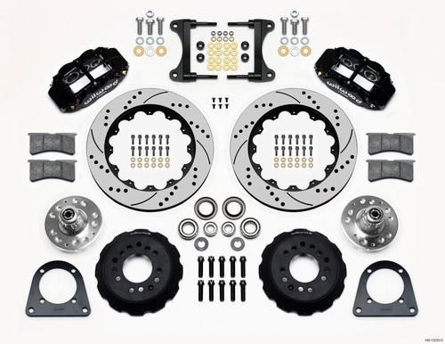 Wilwood 140-13225-D - Narrow Superlite 6R Front Hub Kit 14.00in Drilled TCI-IFS 71-78 (Pinto Based)