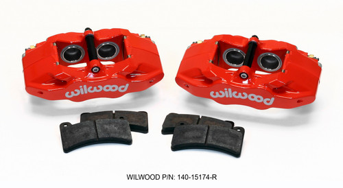 Wilwood 140-15174-R - DPC56 Rear Caliper Kit Red Corvette All C5 / Base C6 1997-2013