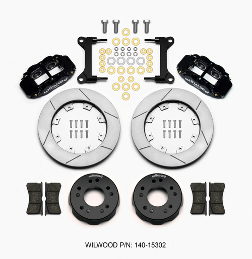 Wilwood 140-15302 - Narrow Superlite 6R Front Kit 12.19in 63-87 C10 w/  Pro Spindles