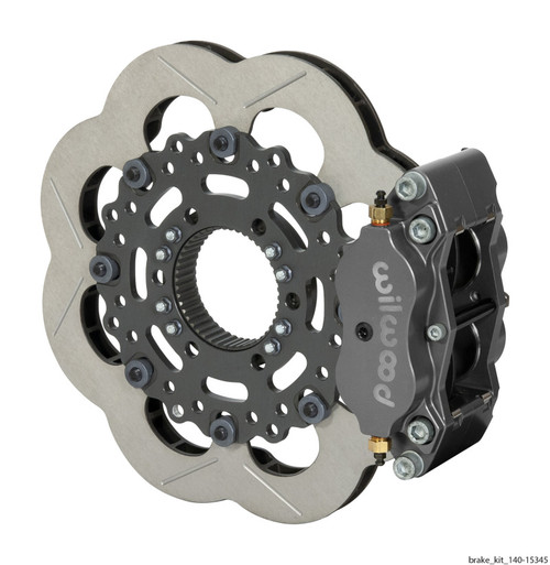 Wilwood 140-15345 - Billet Narrow Dynalite Radial Mount Rear Inboard Sprint Kit 11.75in SuperAlloy Vented Rotor