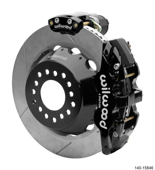 Wilwood 140-15846 - Narrow Superlite 4R Rear P-Brk Kit AERO4 14.00in Rotor Big Ford New Style 2.50in Offset