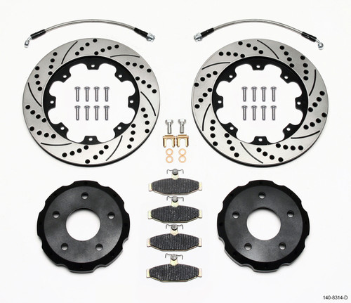 Wilwood 140-8314-D - Pro-Matrix Rear Kit Drilled 88-96 Corvette C4