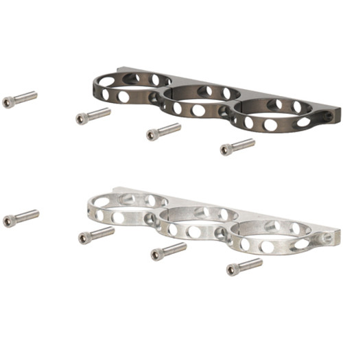 Wilwood 250-16874 - Triple Aluminum Reservoir Lightweight Bracket w/ Mounting Screws - Anodized