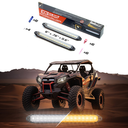 XKGLOW XK041029-6 - XK Glow 6 Switchback Grill Lights with Start-up Animation & Sequential Turn Signals