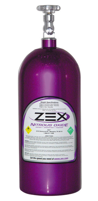 Zex 82000 - Purple 10 lb Nitrous Oxide Bottle