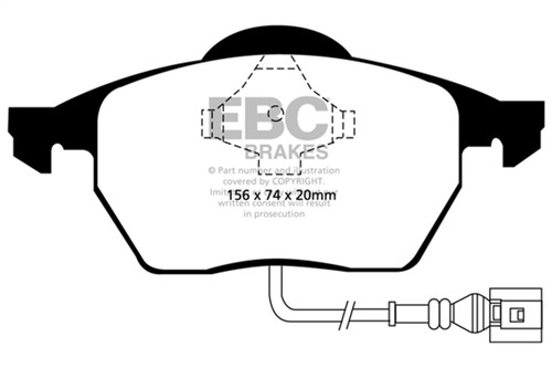 EBC S6KF1339 - S6 Brake Pad and Rotor Kit