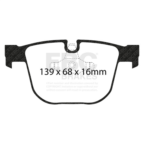 EBC S6KR1243 - S6 Brake Pad and Rotor Kit