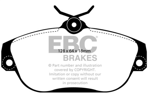 EBC UD634 - 91-93 Volvo 740 2.3 (ABS) (Girling) Ultimax2 Front Brake Pads