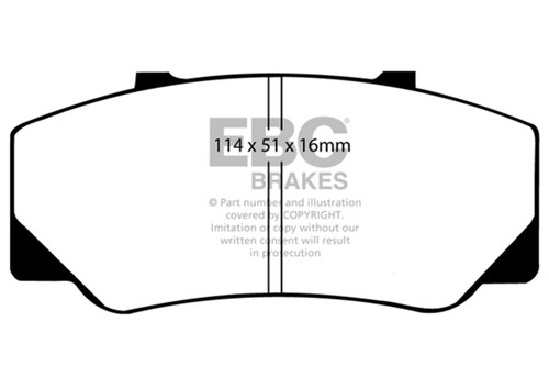 EBC UD511 - 91-94 Nissan Sentra SE-R Ultimax Rear Brake Pads