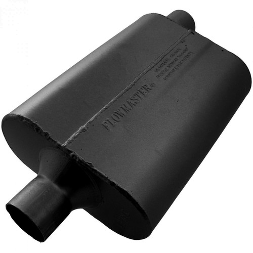 Flowmaster 942442 - 40 Delta Flow Muffler - 2.25 Center In / 2.25 Offset Out - Aggressive Sound