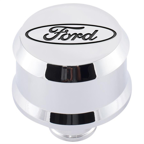 Ford Racing 302-439 - Slant Edge Breather - Chrome