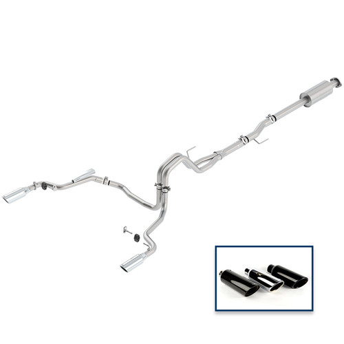 Ford Racing M-5200-F1550DECA - 15-18 F-150 5.0L Cat-Back Extreme Exhaust System Rear Exit w/ Chrome Tips