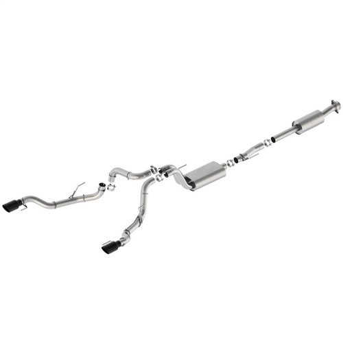 Ford Racing M-5200-FSBRB - 21-24 F-150 Sport Bumper Exit Exhaust - Black Tips