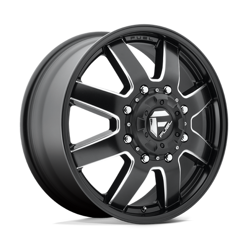 Fuel Wheels D538208293F - Dually Wheels 20X8.3 Maverick Dually D538 8 On 210 Black Milled 154.3 Bore 122 Offset 7 Spoke Front Dually Fuel Off Road Wheels
