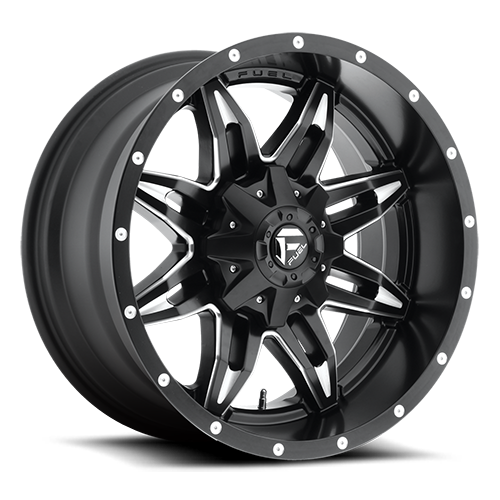 Fuel Wheels D56720009845 - Aluminum Wheels 20X10 Lethal D567 6 On 135/6 On 139.7 Matte Black Milled 106.4 Bore -24 Offset Fuel Off Road Wheels