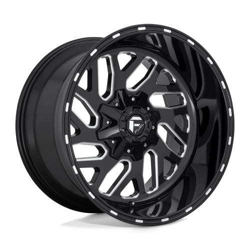 Fuel Wheels D58120907050 - Aluminum Wheels 20X9 Triton D581 5 On 139.7/5 On 150 Gloss Black Milled 110.1 Bore 1 Offset Mesh Spoke Fuel Off Road Wheels