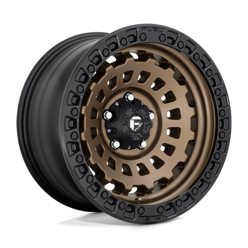 Fuel Wheels D63417907545 - Aluminum Wheels 17X9 Zephyr D634 5 On 127 Matte Bronze W/Black Bead Ring 71.5 Bore -12 Offset Fuel Off Road Wheels