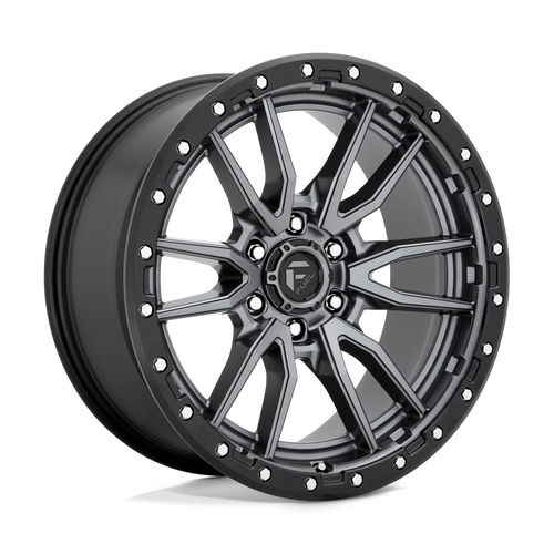 Fuel Wheels D68020908457 - Aluminum Wheels 20X9 Rebel D680 6 On 139.7 Matte Gunmetal Gray Black Bead Ring 106.1 Bore 20 Offset Fuel Off Road Wheels