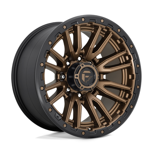 Fuel Wheels D68120001847 - Aluminum Wheels 20X10 Rebel D681 8 On 180 Matte Bronze Black Bead Ring 124.3 Bore -18 Offset Fuel Off Road Wheels