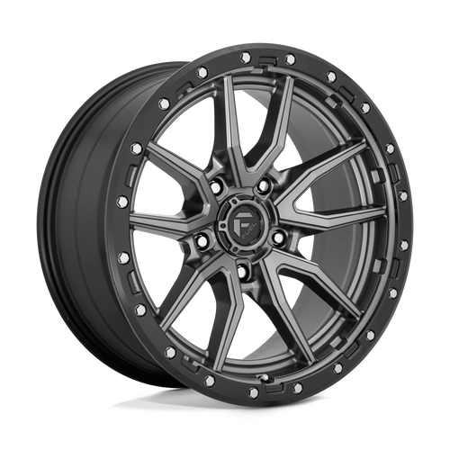 Fuel Wheels D6802090B450 - Aluminum Wheels 20X9 Rebel D680 5 On 139.7 Matte Gunmetal Gray Black Bead Ring 78.1 Bore 1 Offset Fuel Off Road Wheels