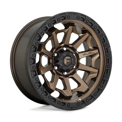 Fuel Wheels D69618908950 - Aluminum Wheels 18X9 Covert D696 6 On 135 Matte Bronze Black Bead Ring 87.1 Bore 1 Offset Multi Spoke Fuel Off Road Wheels