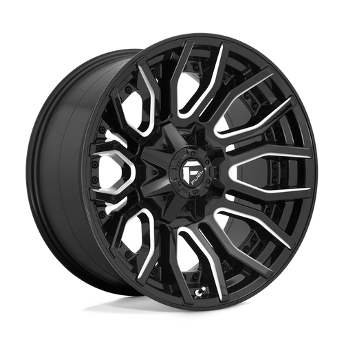 Fuel Wheels D71120001747 - D711 Rage 20X10 Gloss Black Milled