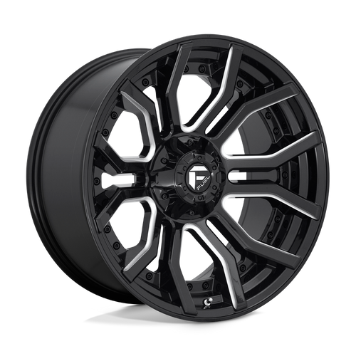 Fuel Wheels D71120009847 - D711 Rage 20X10 Gloss Black Milled