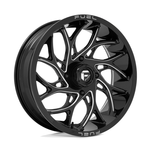 Fuel Wheels D7412070A544 - D741 Runner 20X7 Gloss Black Milled