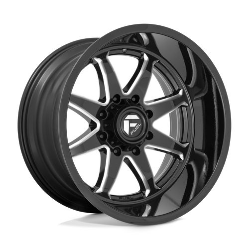 Fuel Wheels D74922208947 - Aluminum Wheels 22X12 Hammer D749 6 On 135 Gloss Black Milled 87.1 Bore -44 Offset Fuel Off Road Wheels
