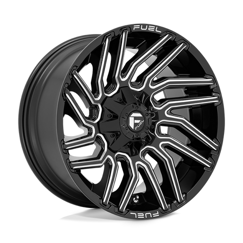 Fuel Wheels D77320009847 - Aluminum Wheels 20X10 Typhoon D773 6 On 135/6 On 139.7 Gloss Black Milled 106.1 Bore -18 Offset Fuel Off Road Wheels