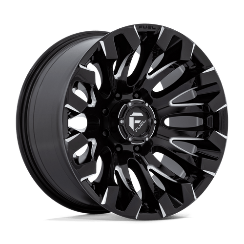 Fuel Wheels D82820008247 - Aluminum Wheels 20X10 Quake D828 8 On 165.1 Gloss Black Milled 125.1 Bore -18 Offset Fuel Off Road Wheels