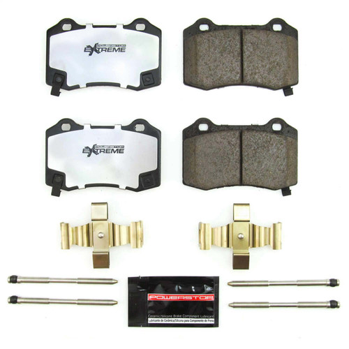 PowerStop Z36-1053B - Power Stop 18-21 Jeep Grand Cherokee Rear Z36 Truck & Tow Brake Pads w/Hardware