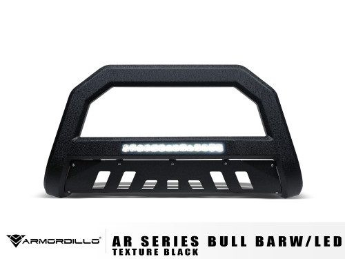 Armordillo USA 7180796 - 2005-2007 Nissan Pathfinder AR Bull Bar w/LED - Texture Black