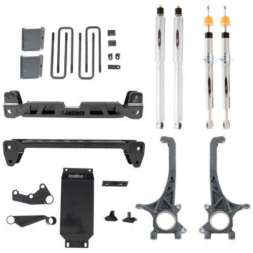 Belltech 154301TP - LIFT KIT 4-6in. Lift Kit Inc. Front and Rear Trail Performance Struts/Shocks 2016-2020 Toyota Tacoma 4wd (All Cabs)(Exc. TRD) 4in.-6in. Lift