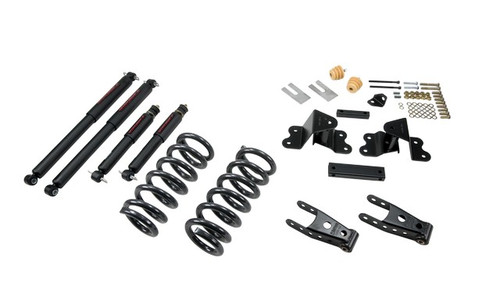 Belltech 691ND - LOWERING KITS  Front And Rear Complete Kit W/ Nitro Drop 2 Shocks 1988-1998 Chevrolet Silverado/Sierra C1500 (Ext Cab) 2 in. or 3 in. F/4 in. R drop W/ Nitro Drop II Shocks