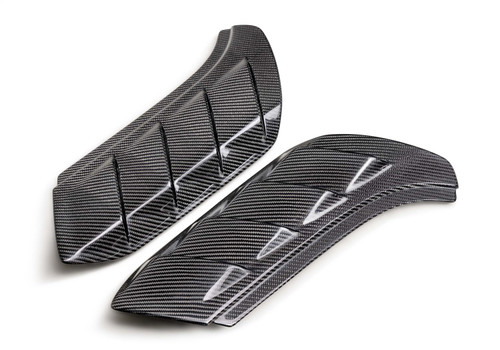 Ford Racing M-16026-BG - 22-24 Bronco Raptor 2x2 Twill Carbon Fiber Fender Vent Set- Gloss