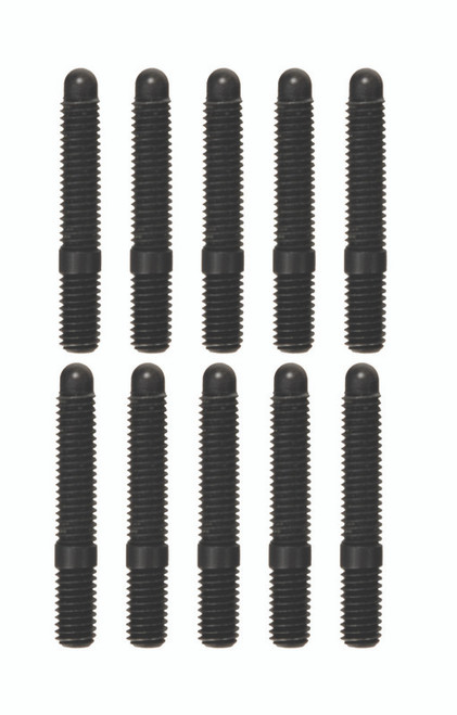 Moroso 38844 - M6-1.00 x 38mm Black Oxide Bullet Nose Stud Kit - 10 Pack