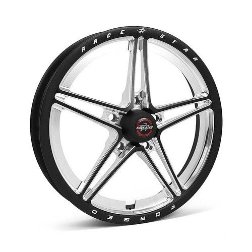 Race Star 63-73547202B - 63 Pro Forged 17x3.5 Lug Mount 5x4.75 BC / 2.00 BS Wheel - Black Anodized/Machined