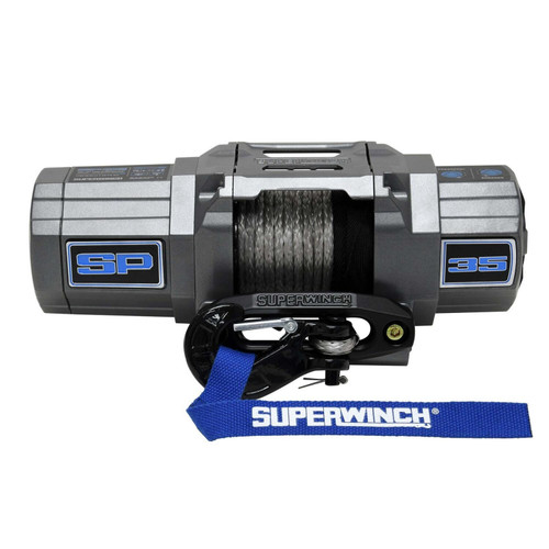 Superwinch 1135250 - 3500lb Winch 40ft Syn thetic Rope Hawse