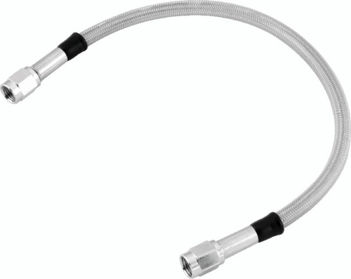 TwinPower 035938 - Twin Power 38 Inch Clear Coated Dot Stainless Steel Hose AN-3